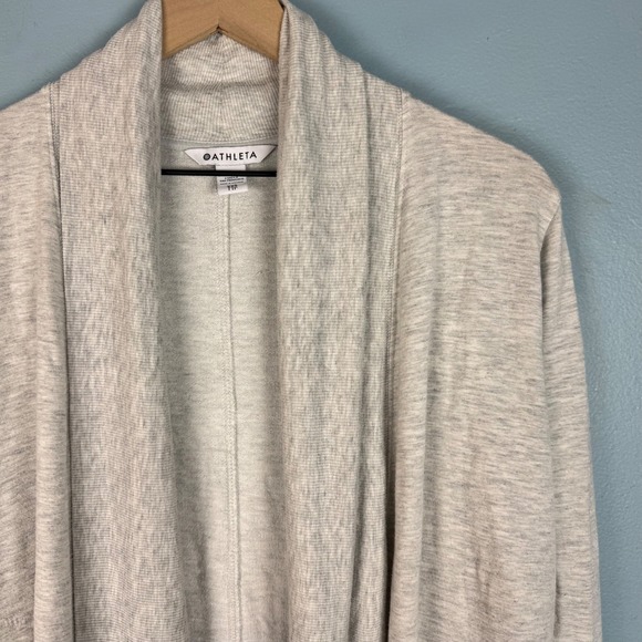 Athleta Sweaters - Athleta Pranayama Restored‎ Wrap Cardigan Sweater Women's XXS Gray Modal Blend
